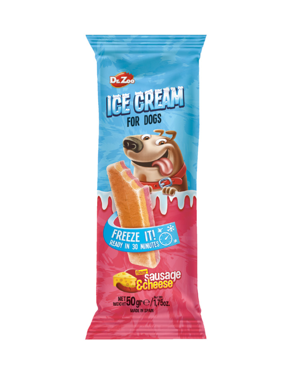 DR. ZOO ΙCE CREAM- Sausage & Cheese 50gr